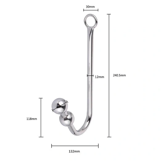 Beaded Anal Cuffs with 5334 and Elegant Hook Collar 0806